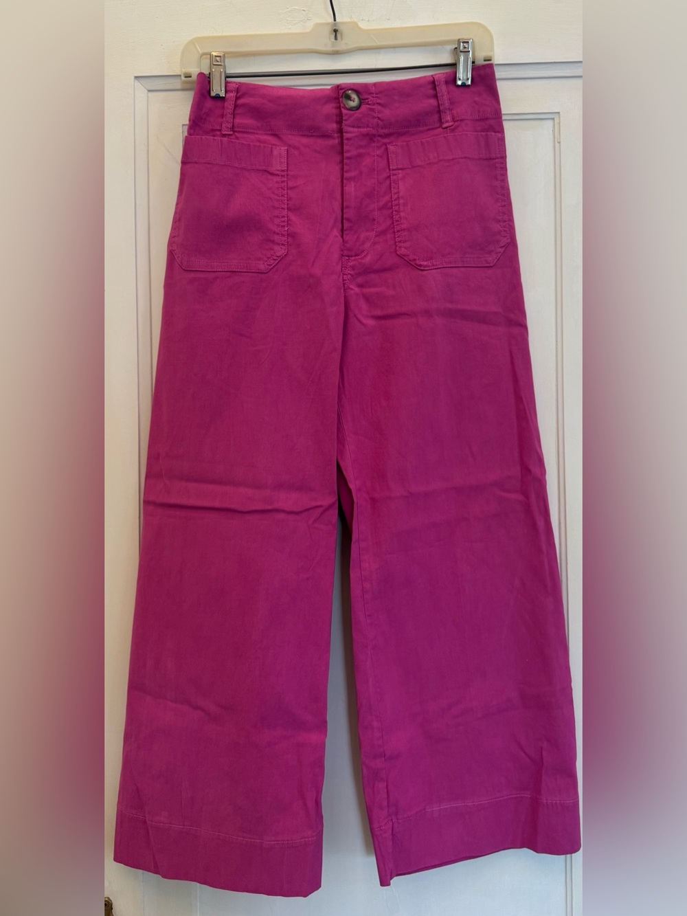Maeve (Anthropologie) Magenta The Colette Wide-Leg Pants